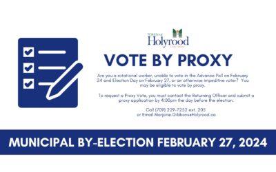 Municipal By-Election – Vote by Proxy Information