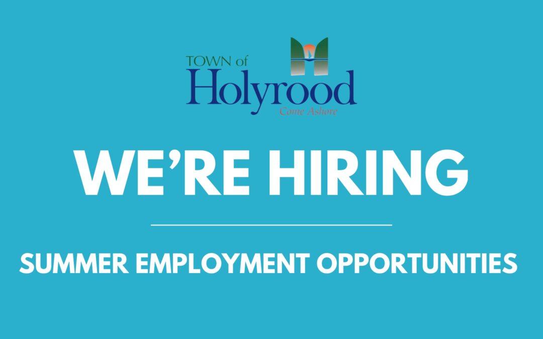 We’re Hiring! Summer Employment Opportunities