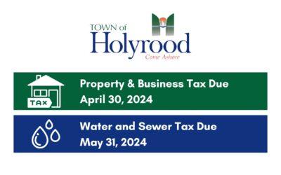 Property, Business, Water & Sewer Tax Deadlines