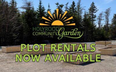 Community Garden – Plot Rentals Available