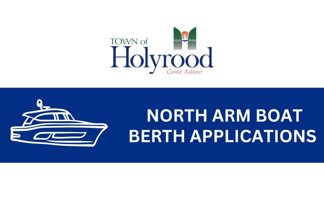 North Arm Dock – Boat Berth Applications