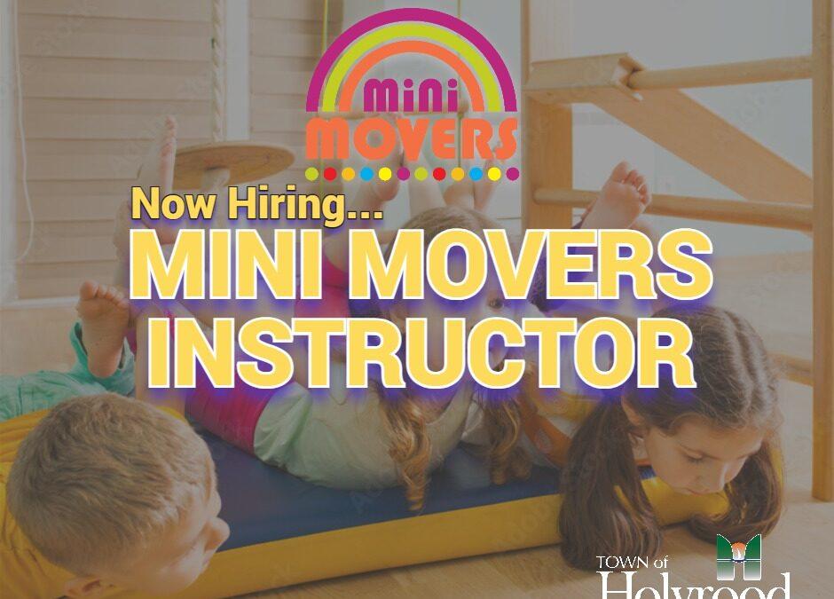 We’re Hiring – Mini Movers Instructor