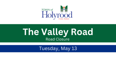 Road Closure – The Valley Road – Tuesday, May 13