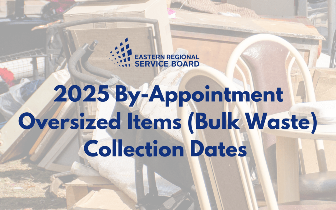 2025 By-Appointment Oversized Items (Bulk Waste) Collection Dates