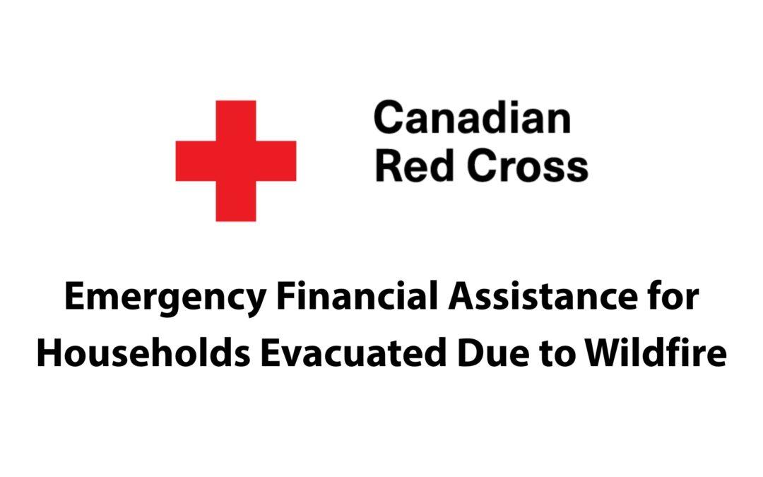Wildfire Financial Assistance – Canadian Red Cross