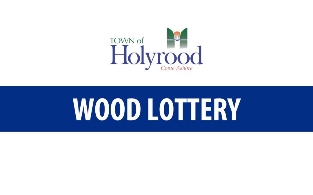 Wood Lottery Announcement