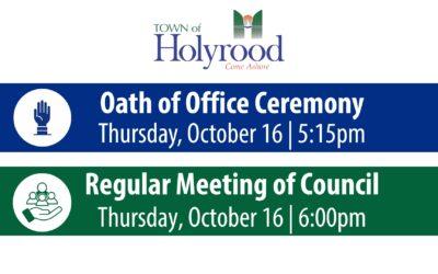 Oath of Office & Regular Meeting of Council