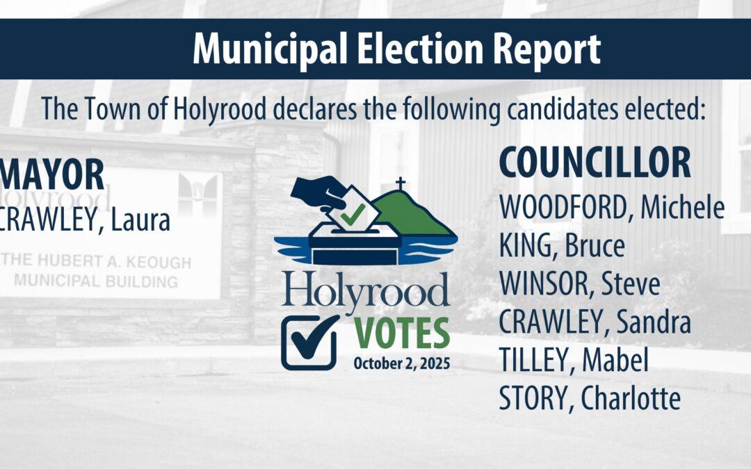 2025 Municipal Election Results