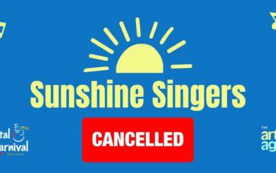 Crystal Carnival – Sunshine Singers Event – Cancellation