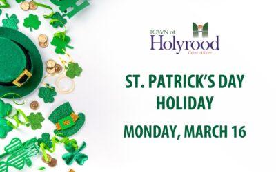 St. Patrick’s Day Holiday Closure